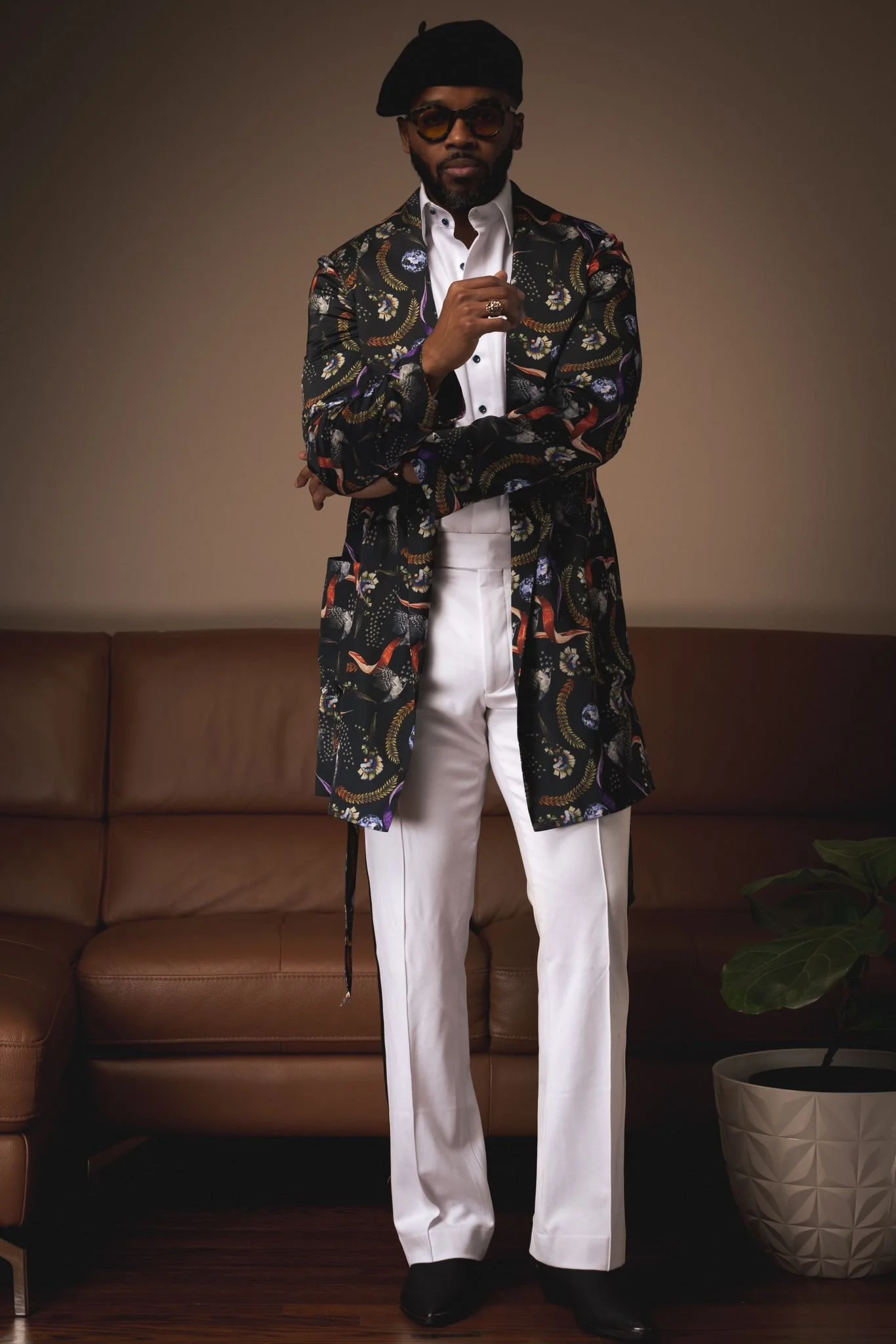 The R1 Jumpsuit — Oxblood Zebra